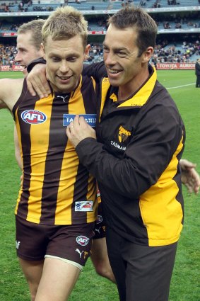 Alastair Clarkson and Sam Mitchell in better times.