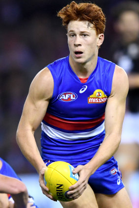 Red Dog: Ed Richards has quickly adapted to the pace of AFL football.