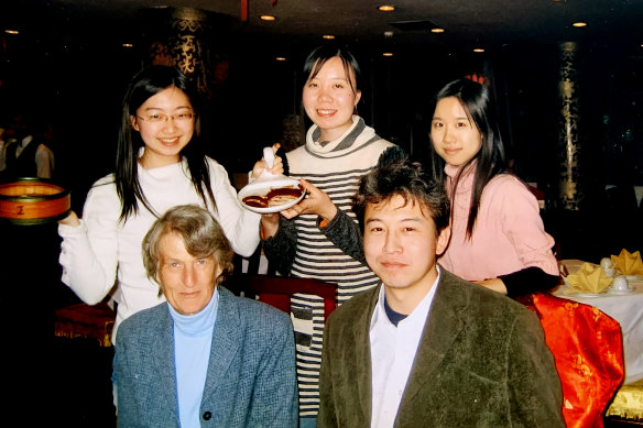 Katerina Clark with students from the University of Beijing in Beijing, 2002-03.