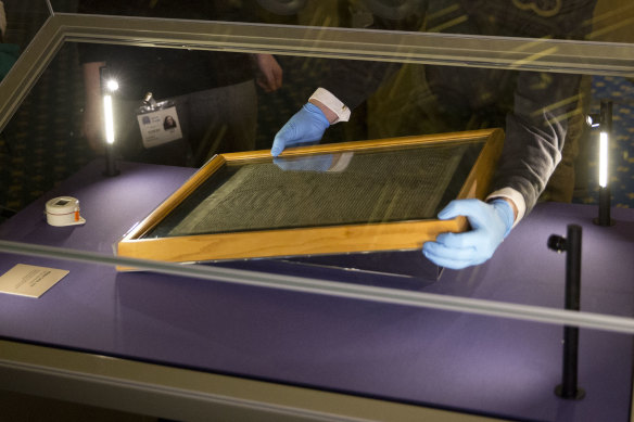 Salisbury Cathedral's 1215 copy of the Magna Carta.