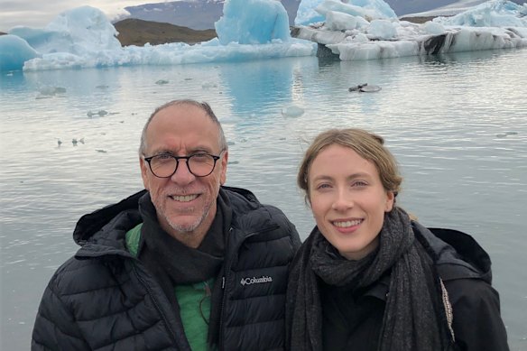 The pair in Iceland after delivering an address in Reykjavik.