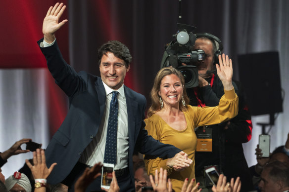 Justin Trudeau and wife Sophie Gregoire Trudeau in happier times.