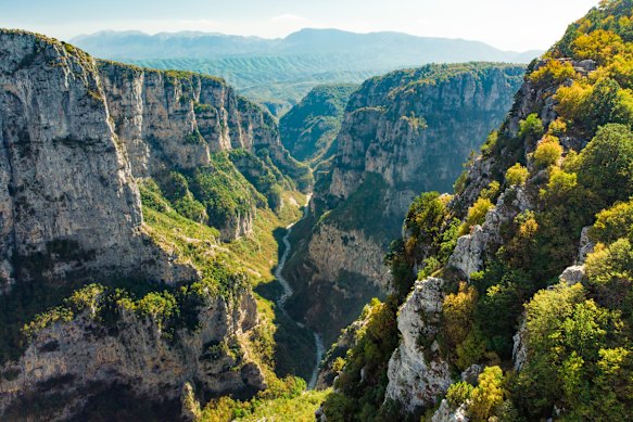 One of the deepest canyons in the world, Vikos Gorge lies in the Pindus Mountains of northern Greece. 