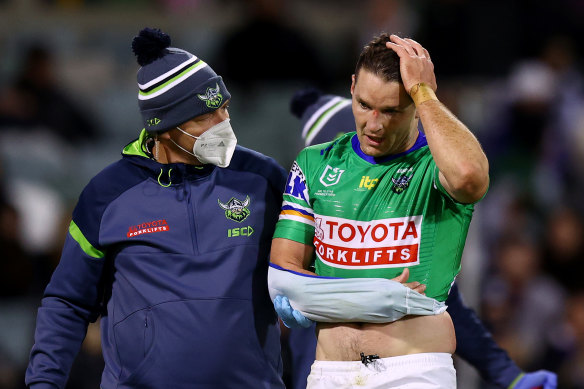 Canberra’s Jarrod Croker has been to hell and back with injury in recent seasons.