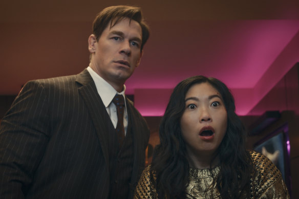 John Cena and Awkwafina in Jackpot!