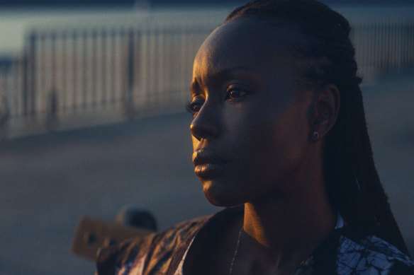 Aisha (Anna Diop) finds work caring for the young daughter of a wealthy white couple in Nanny.