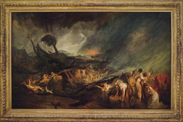 Turner’s The Deluge, on show at ACMI.