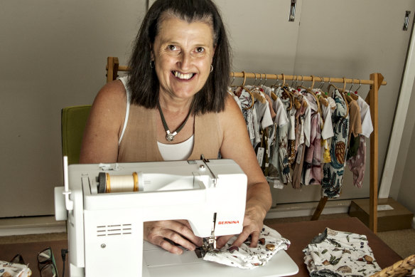 Cath King runs babywear business Mama Bear from her Parkes home.