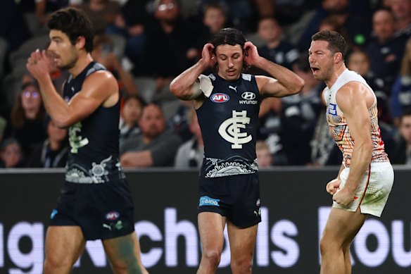 The Blues had a second half they’d rather forget in Toby Greene’s 250th game.