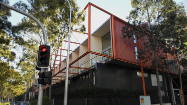 The evacuated apartments on Gadigal Avenue in Zetland. 