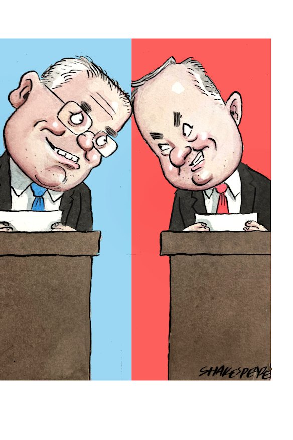 Scott Morrison and Anthony Albanese.
