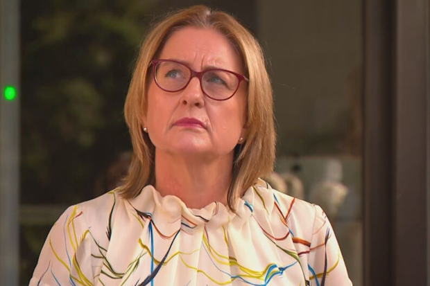 Victorian premier Jacinta Allan cracks it at press conference on February 19 2026.