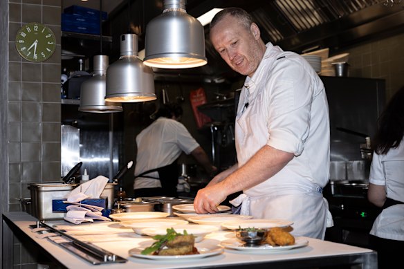 JP Twomey in Bistra’s kitchen.