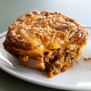 Falco’s Rockwell pie comes with a side of special sauce.