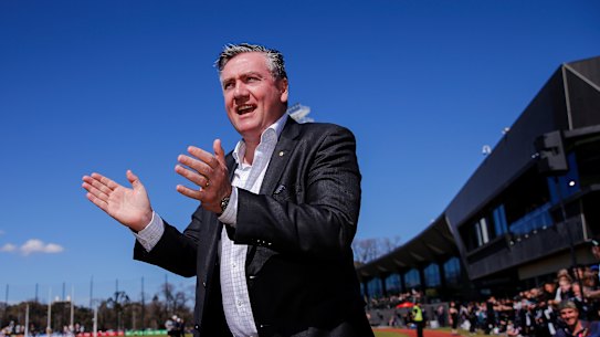 Collingwood president and broadcaster Eddie McGuire.