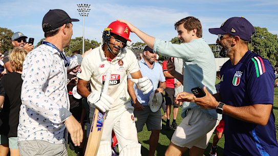 Jason Sangha was the toast of Adelaide after winning the Sheffield Shield.