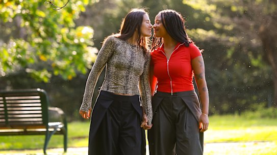 Tamara Natt and Aurelia St Clair say that kissing has always been an important way to connect to each other.