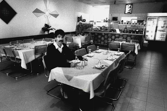Owner Abdul Hamied at Gazal Taste of Lebanon in 1993. The Cleveland Street restaurant is now closed.
