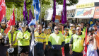 One Nation was sensitive to union protests in Queensland. 