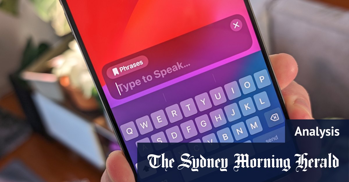 Live speech: How Apple's AI voice cloning works for those at risk of speech loss - Vimarsana News