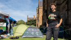 Yasmine Johnson says the pro-Palestinian protesters at Sydney University will “stay as long as possible”.