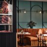 The new dining room inside The Kingston Hotel’s Marble & Pearl steakhouse, Richmond.