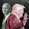 Jeff Bezos and Donald Trump.