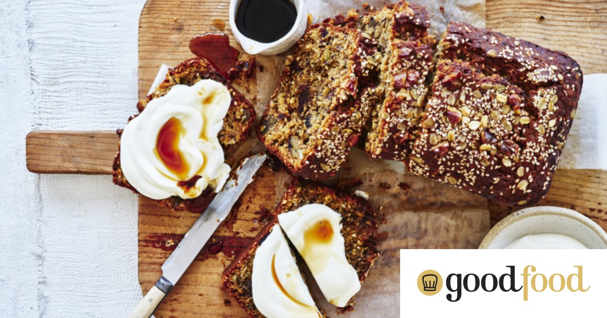 Healthy grab-and-go breakfast ideas: Karen Martni’s seed, date, walnut and maple loaf cake recipe