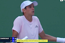 Rafael Jodar was hit with a code violation for a sweary outburst at a ball boy.