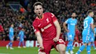Diogo Jota celebrates scoring for Liverpool.