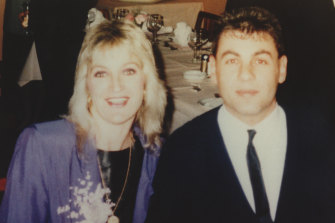Wendy and Victor Peirce at a wedding reception in 1987.