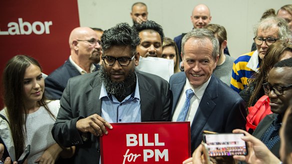 Bill Shorten at a community forum in Riverwood in May 2018.