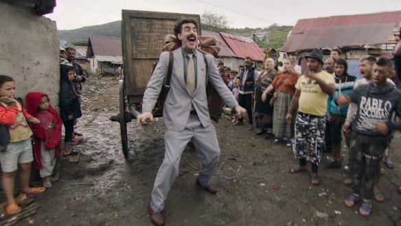 Borat Sagdiyev, bound for America.