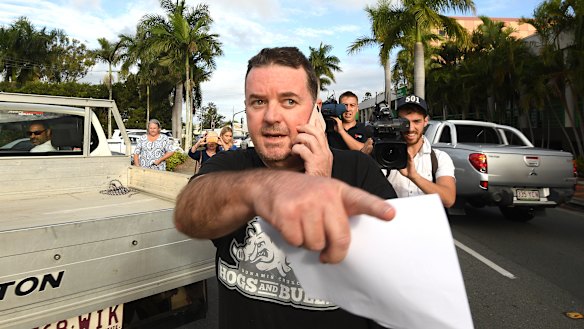 Luke Smith leaving the Beenleigh Watchhouse on Thursday morning.
