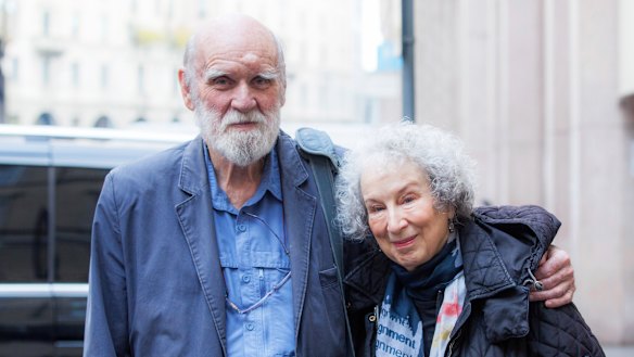 Margaret Atwood and Graeme Gibson, pictured in 2017, returned to Australia for a final visit together in February.