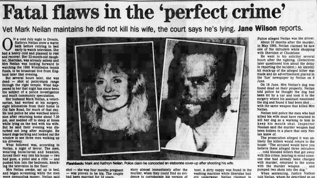The Neilan case as reported by The Age on September 23, 1990.