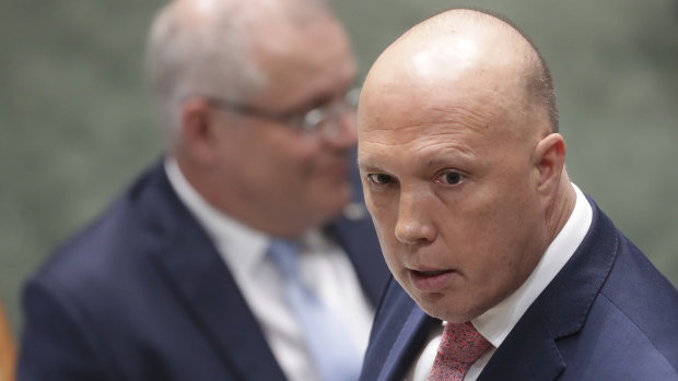 Peter Dutton in Federal Parliament on Tuesday.