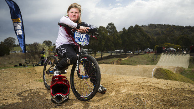 Canberra's Amelia Sitchbury has started her short BMX career with a bang.