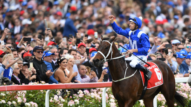 Pure class: Winx may farewell her legion of fans at The Championships in April.
