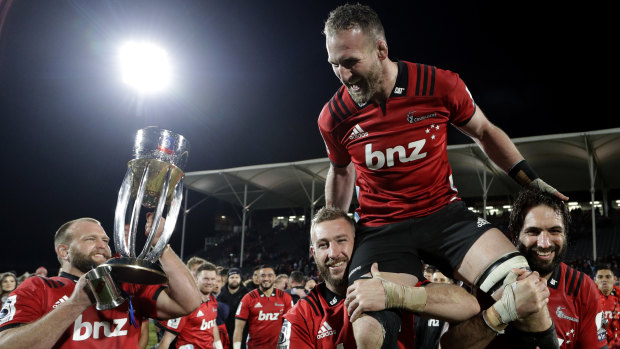 Kieran Read is farewelled by the Crusaders with yet another Super Rugby title. 