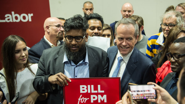 Bill Shorten at a community forum in Riverwood in May 2018.