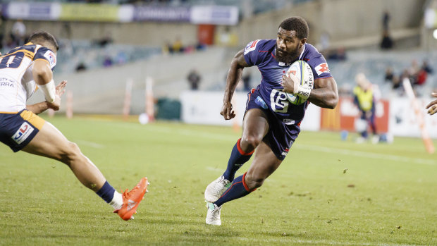 Lost and found: Marika Koroibete says he found it hard to adjust after the move to union.