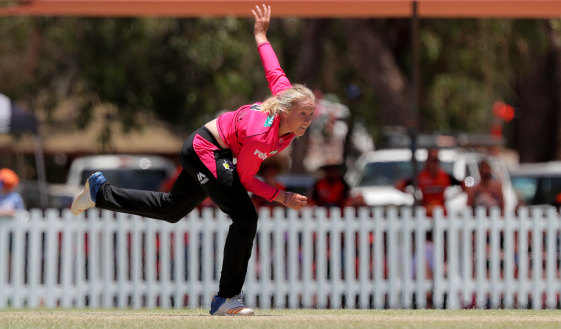 Learning from the best: Hayley Silver-Holmes has gained valuable experience from the likes of Sixers’ stars Alyssa Healy and Ellyse Perry.