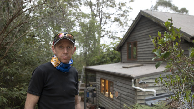 ACT’s Minister for Climate Change and Sustainability Shane Rattenbury at his South Coast property.