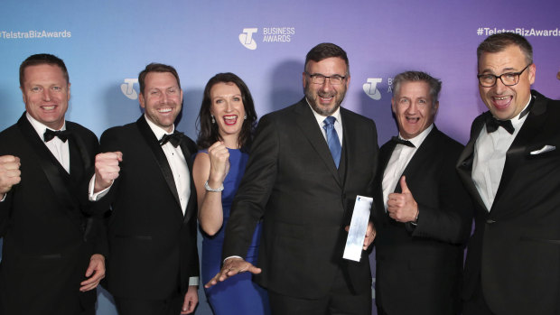 Penten's team at the Telstra Business Awards. 