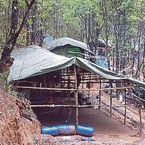 A drug lab in the Myanmar jungle.