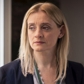 Anne-Marie Duff in <i>The Salisbury Poisonings</i>.