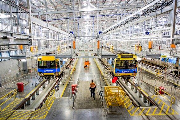 The Craigieburn train maintenance centre.