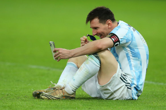 Messi finally won a maiden international trophy with Argentina with the 1-0 win. 