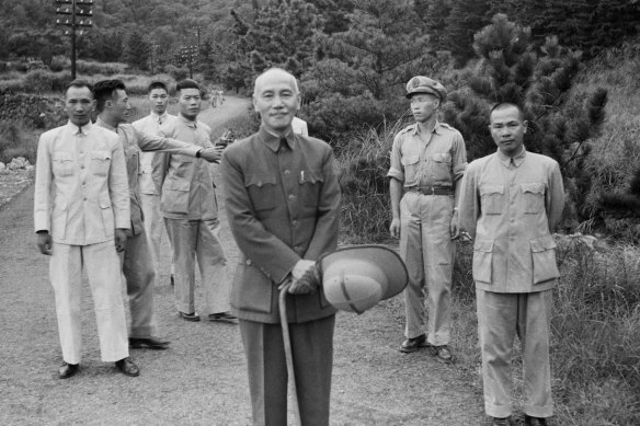 General Chiang Kai-shek, leader of the Kuomintang, in 1949.